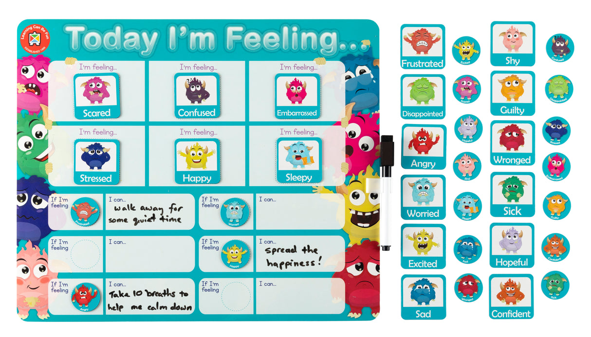 E Magnetic Learning Board - Emotions - Educational Vantage