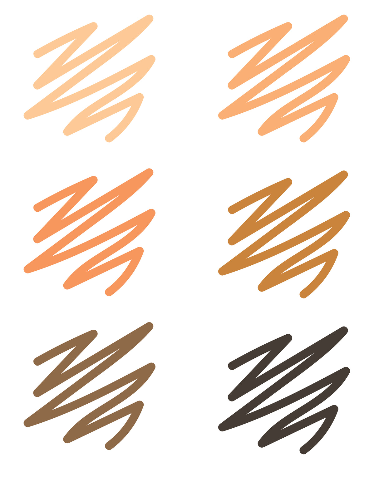 Skin Tone Coloured Markers Set of 6 - Educational Vantage