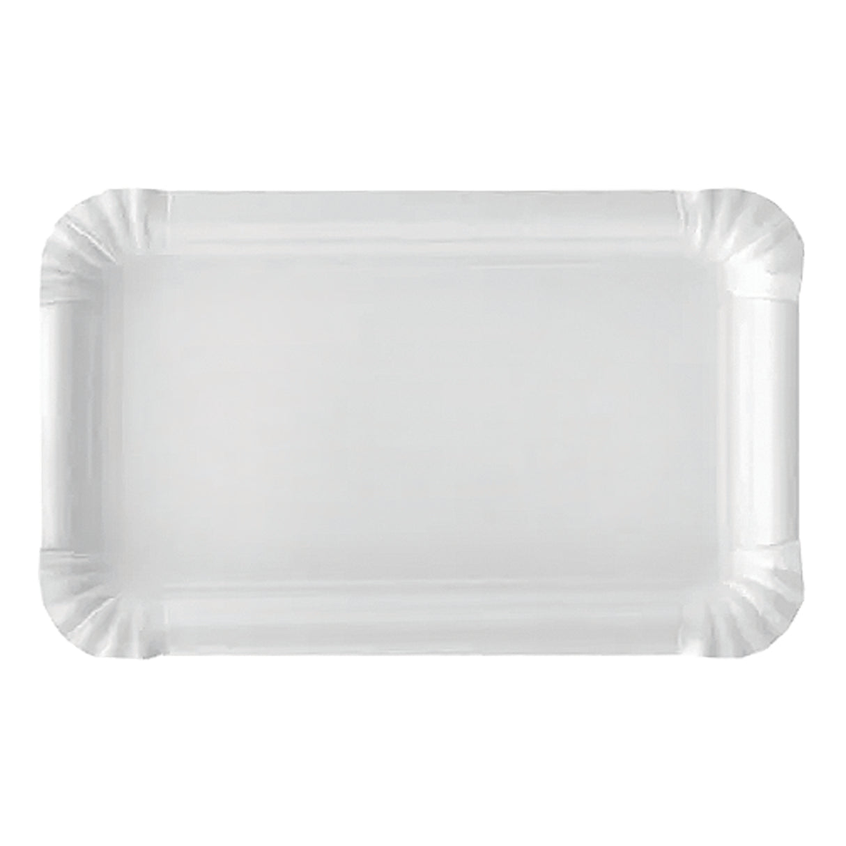Zart Paper Plates Rectangle White Pack of 50 - Educational Vantage