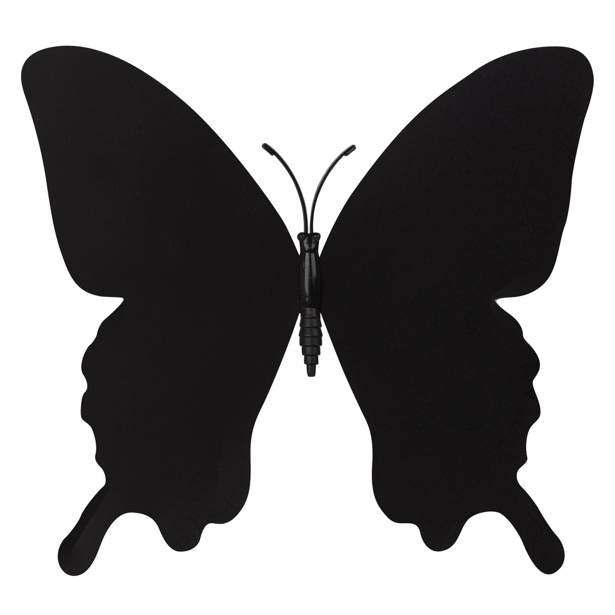 Plastic Butterflies Black / White 12cm 20s - Educational Vantage