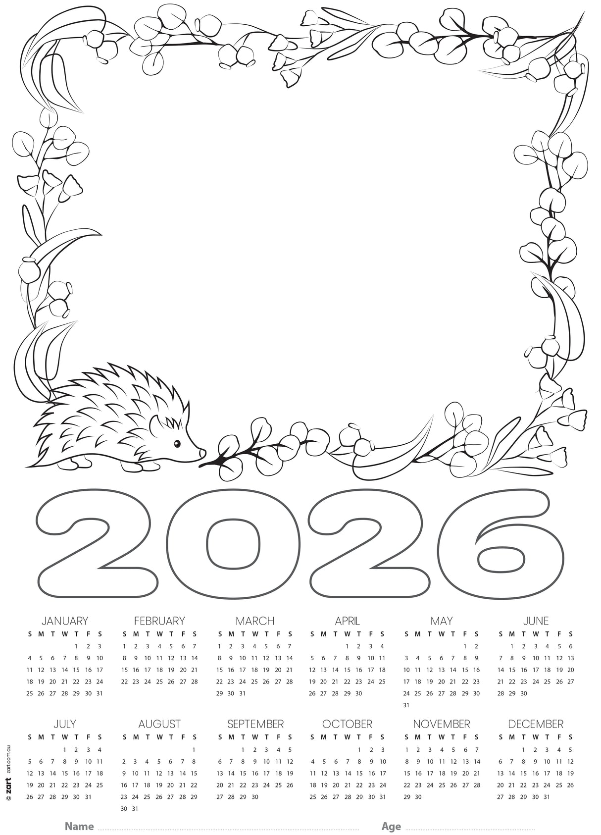 Cardboard Calendar 2026 Blanks A3 Pack of 25 - Educational Vantage