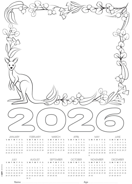 Cardboard Calendar 2026 Blanks A3 Pack of 25 - Educational Vantage
