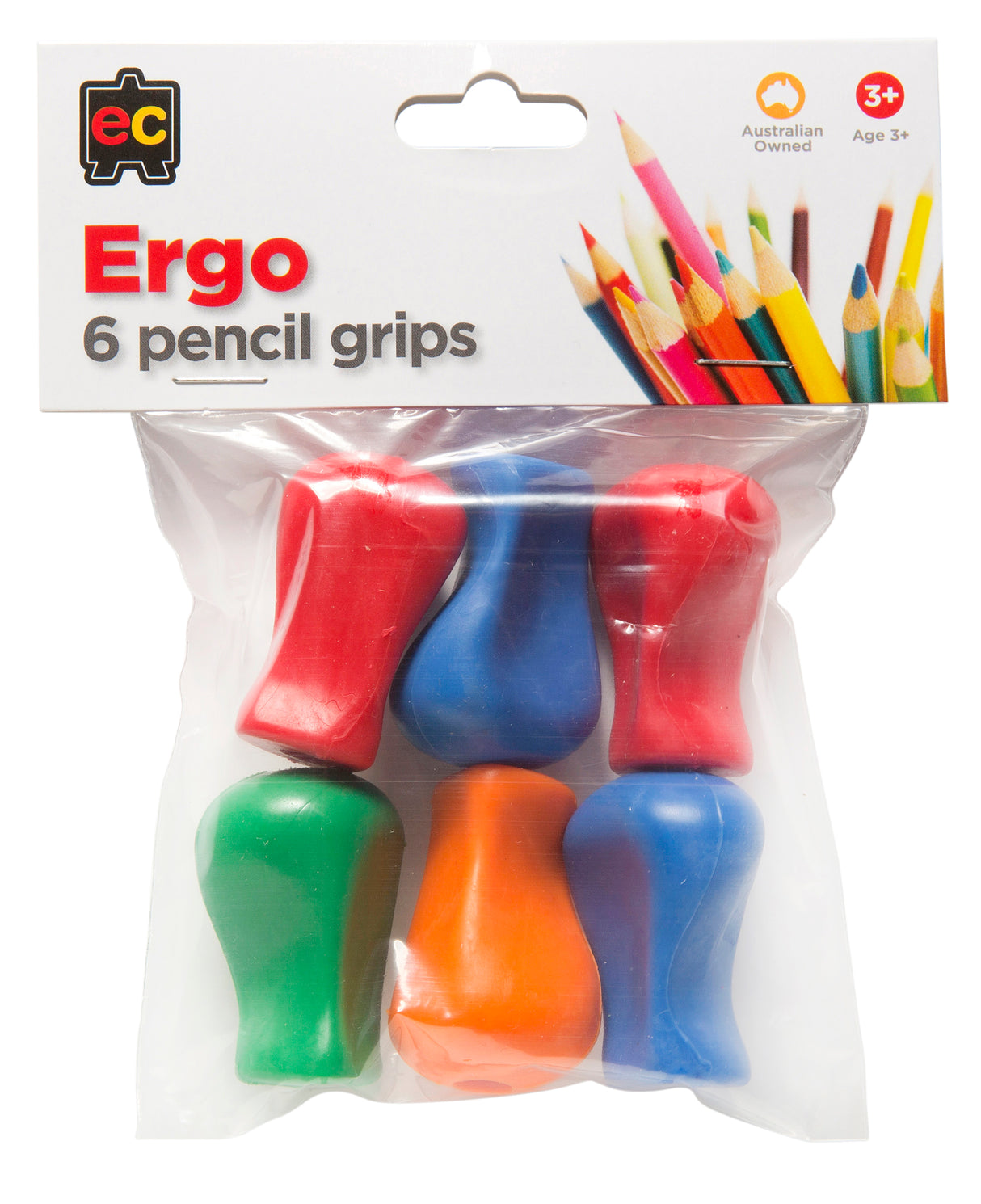 Pencil Finger Grips Packet of 6 - Educational Vantage