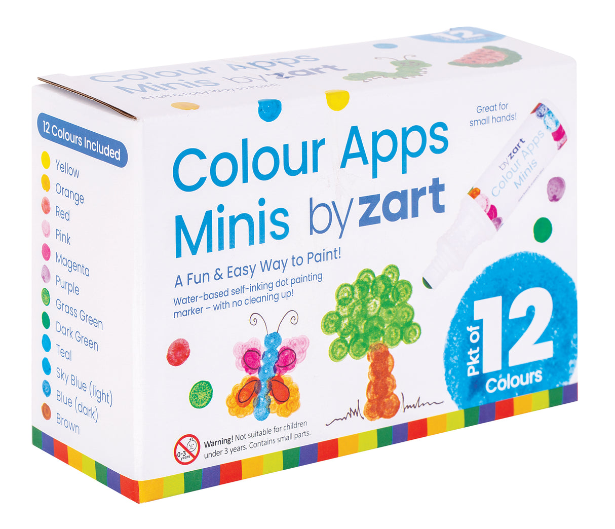Zart Colour Apps Minis Box of 12 - Educational Vantage