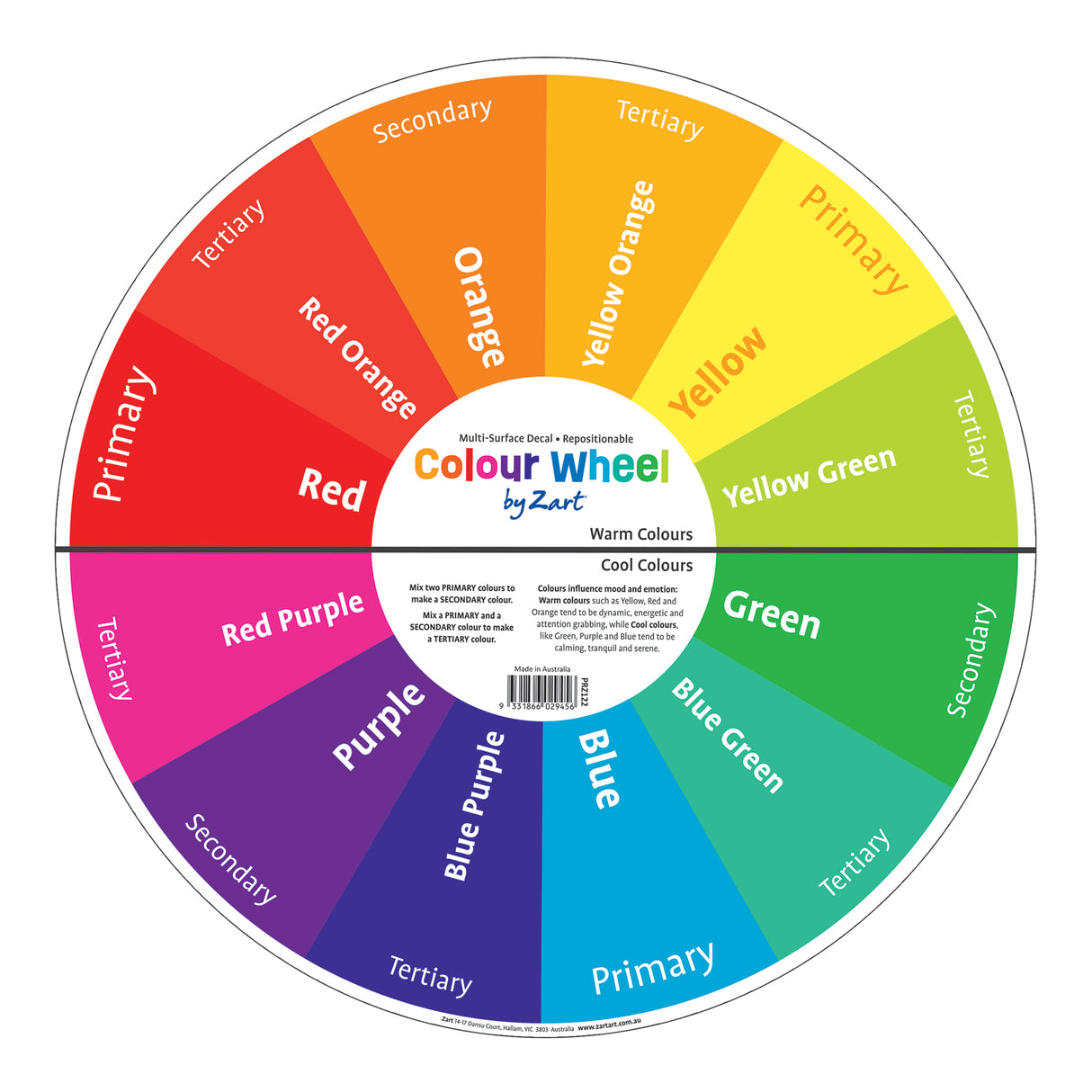 Colour Wheel Multi-Surface Decal - Educational Vantage