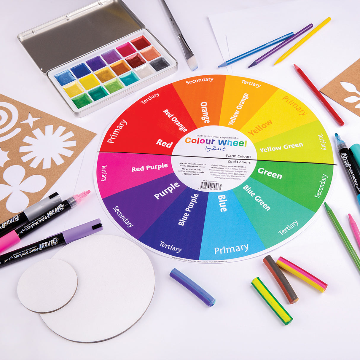 Colour Wheel Multi-Surface Decal - Educational Vantage
