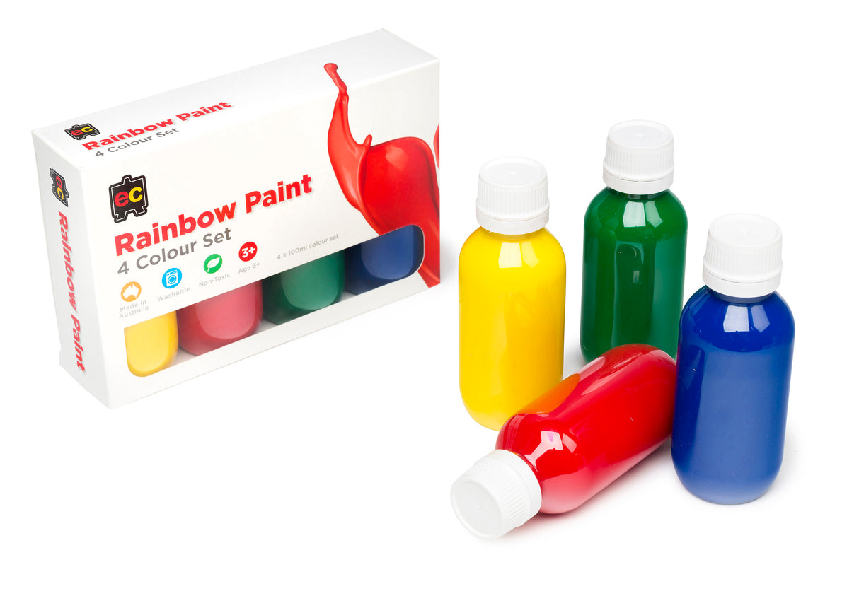 Rainbow Paint Set Set of 4 - Educational Vantage
