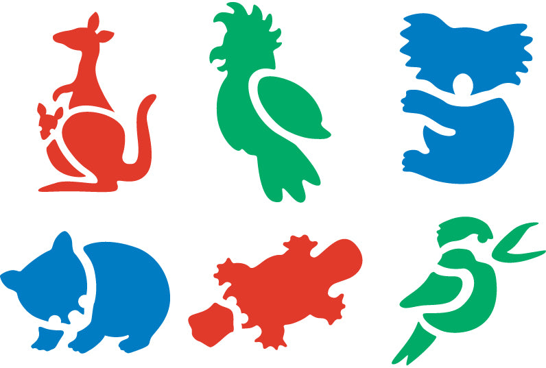 Australian Animals Stencil Series #1 - Educational Vantage