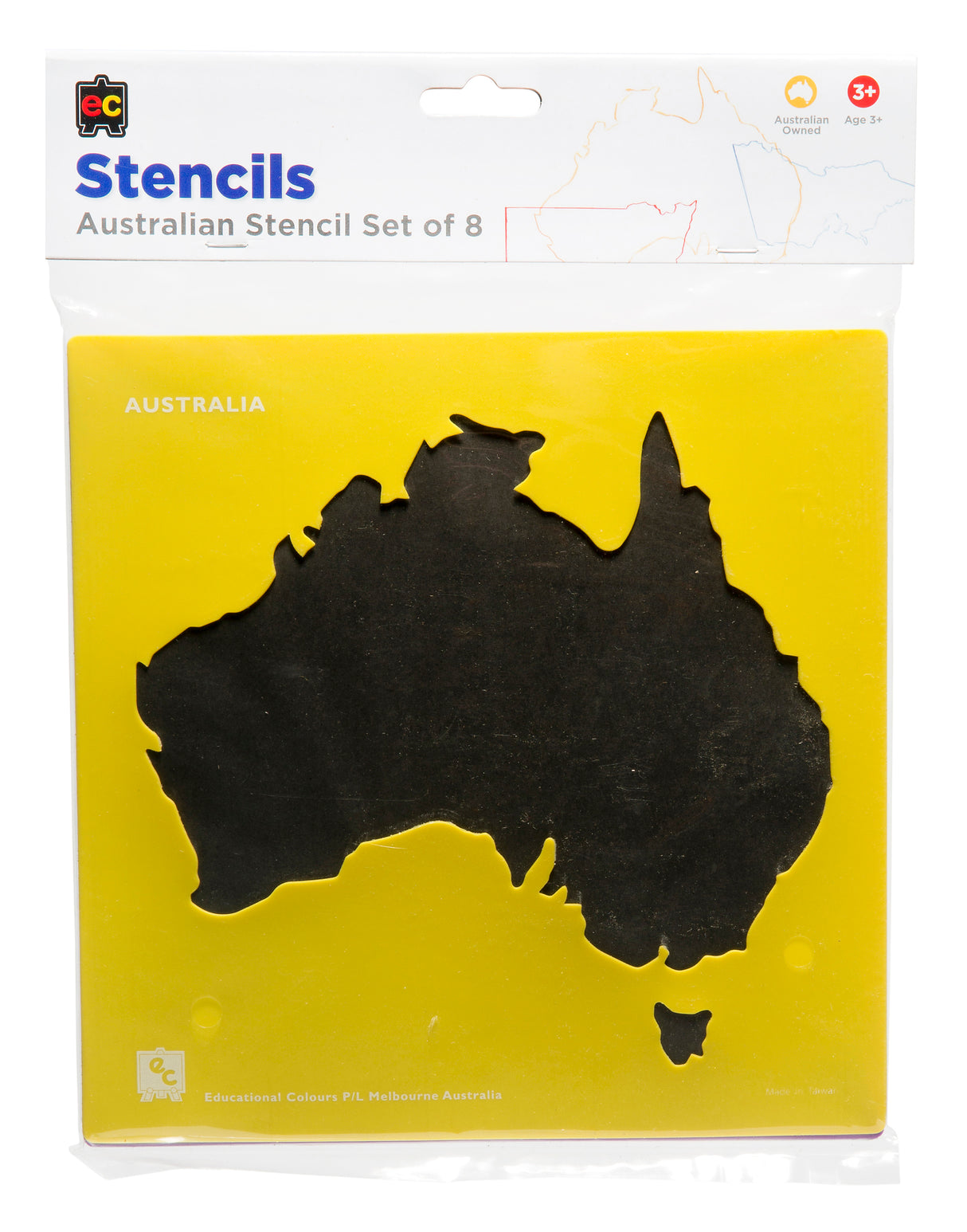 Australia & State Map Stencils - Educational Vantage