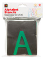 Alphabet Upper Case Stencil - Educational Vantage