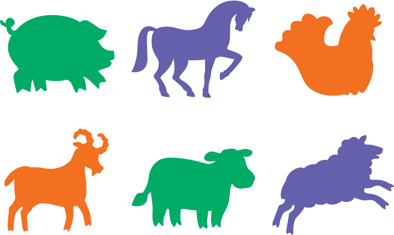 Farmyard Animals Stencils - Educational Vantage