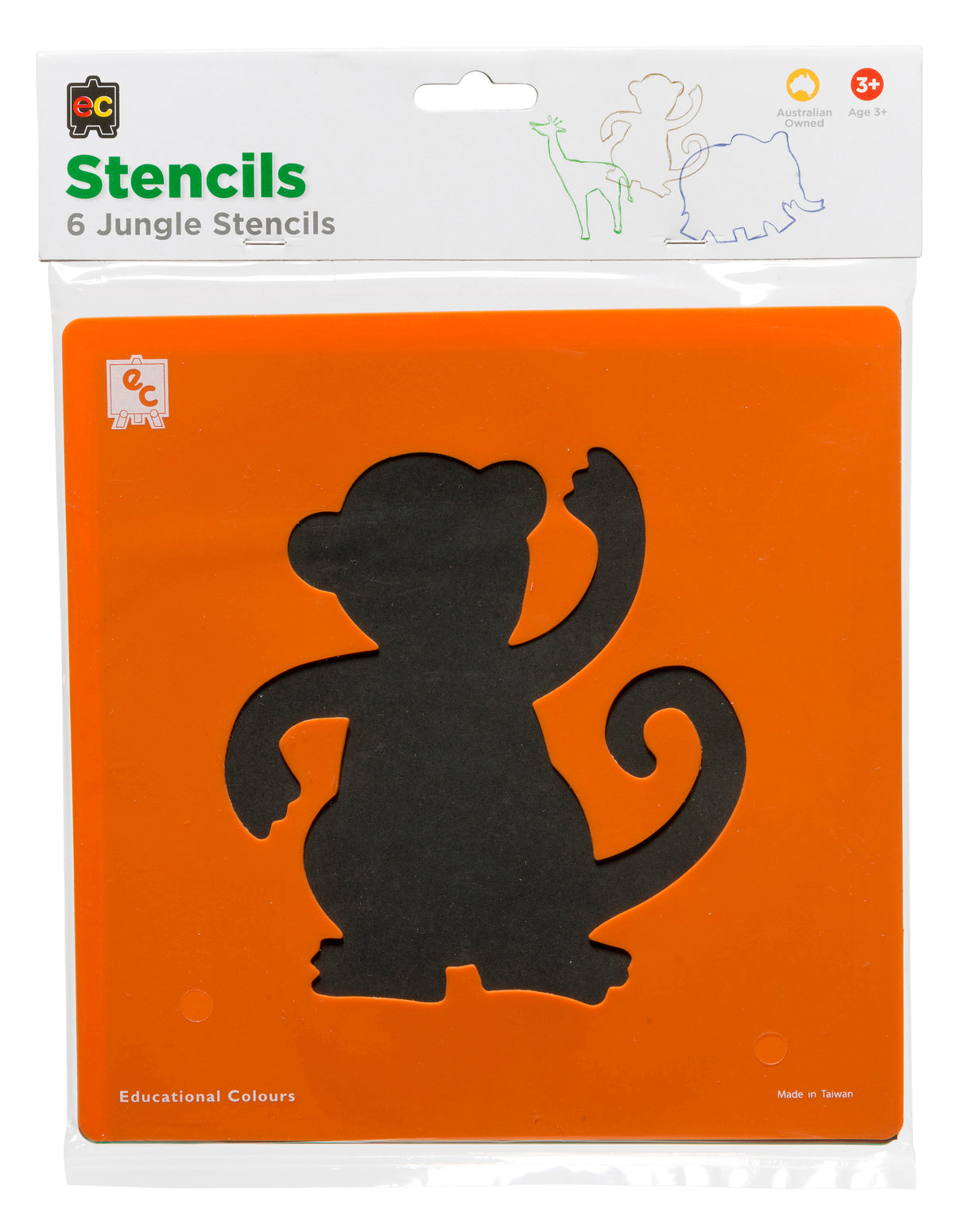 Jungle Animals Stencils - Educational Vantage