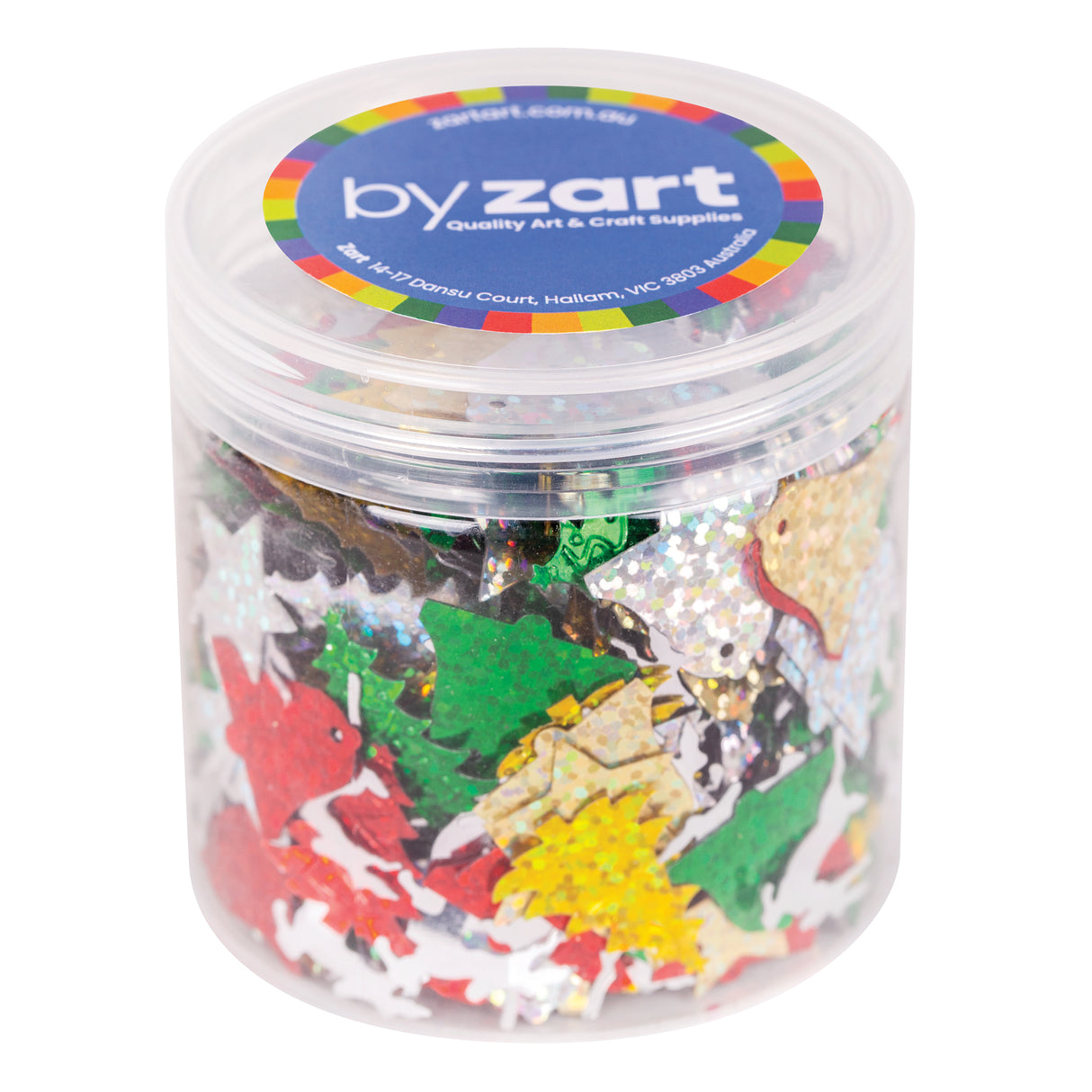 Christmas Holographic Sequins 50g Jar - Educational Vantage