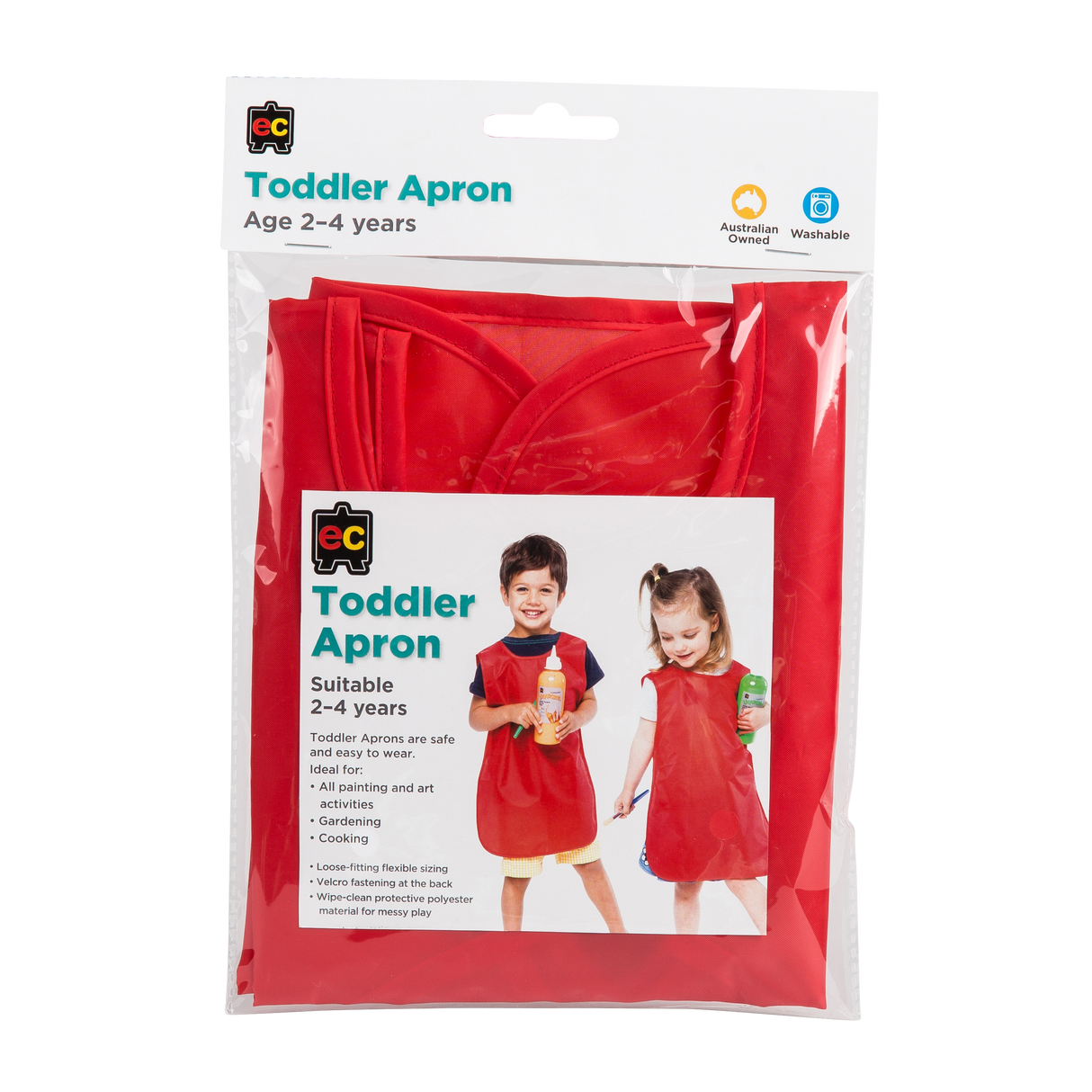 TAR Toddler Apron (ages 2-4) - Educational Vantage