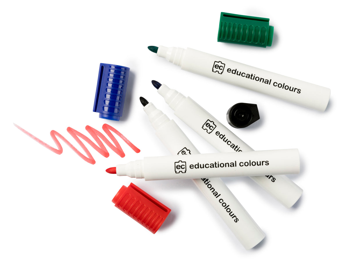 Whiteboard Marker Pack of 4 - Educational Vantage