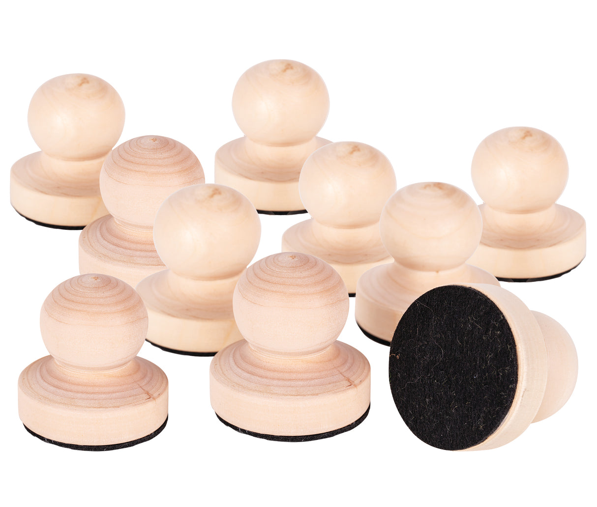 Wooden Button Baron Brayer Pack of 10 - Educational Vantage