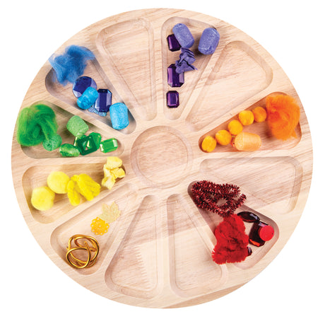 Wooden Colour Wheel Tray - Educational Vantage