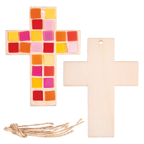 DIY Wooden Cross Decoration Pack of 20 - Educational Vantage