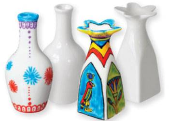Ceramic Vases 2 Designs 6's (CSSC) - Educational Vantage