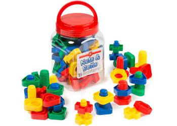 Nuts & Bolts Jar of 32 - Educational Vantage