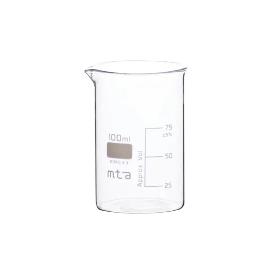 100 ml MTA Borosilicate Beakers - Pack of 12 - Educational Vantage