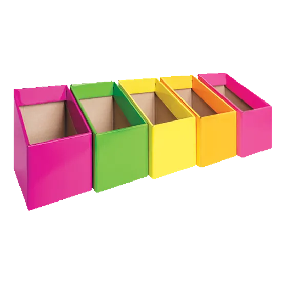 Book Box - Pack of 5 - Fluoro Mix - Educational Vantage