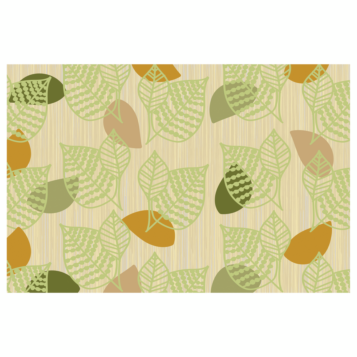 Green Leaf Carpet - 274 x 183cm - Educational Vantage