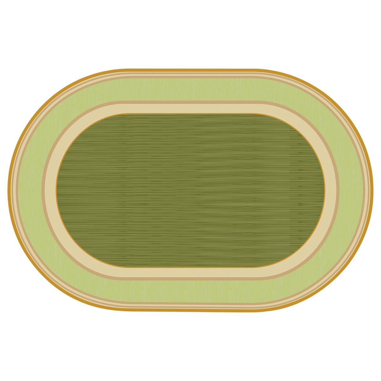 Green Oval Carpet - 274 x 183cm - Educational Vantage