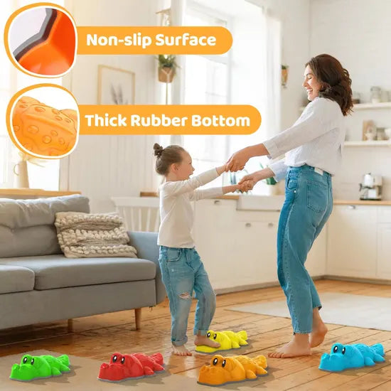 Crocodile Balance Stones Set of 6 - Educational Vantage