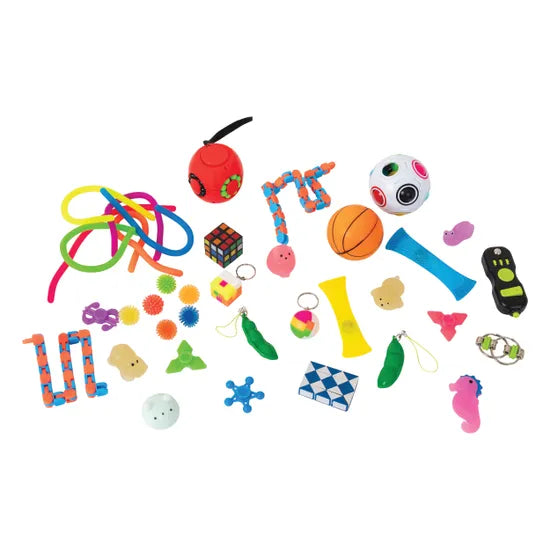 Fidget Toy Kit Set of 36 - Educational Vantage