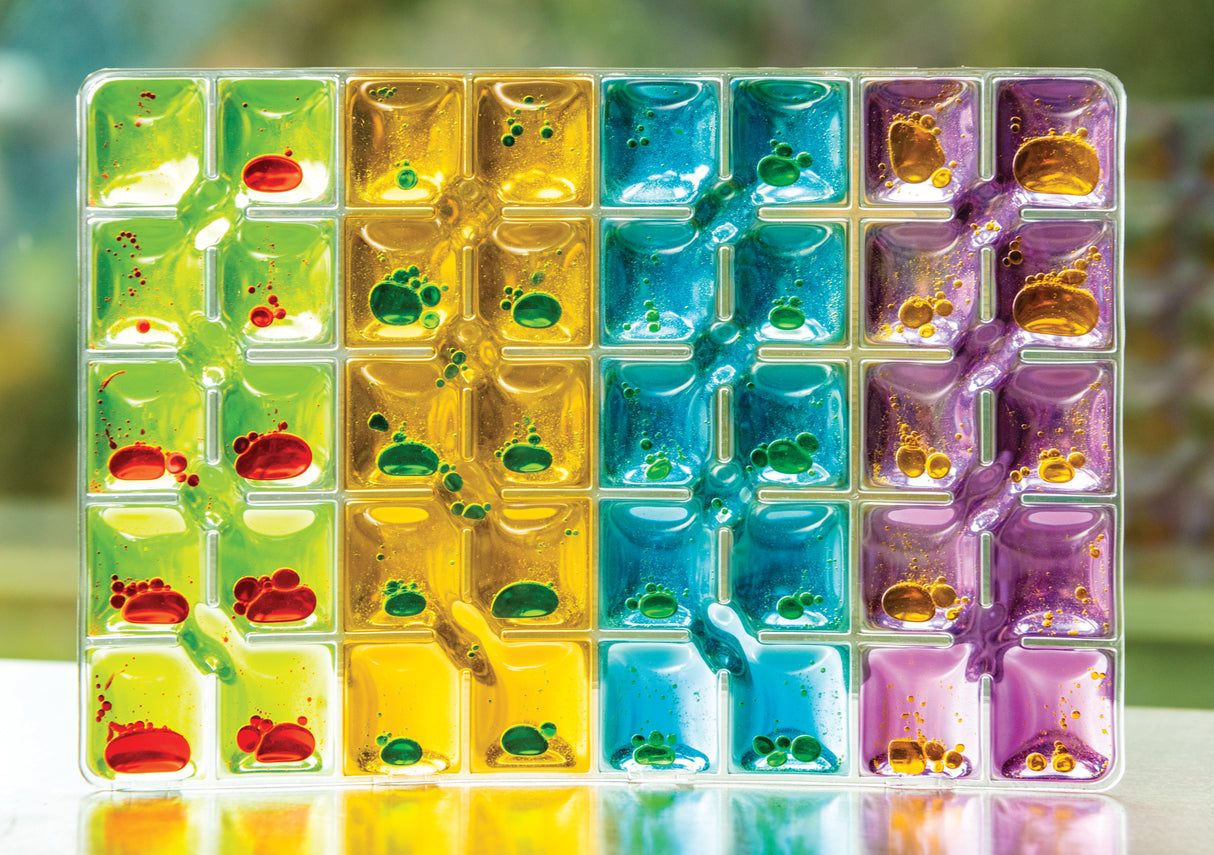 Rainbow Squares Sensory Pads Set of 4 - Educational Vantage