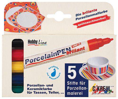 Kreul Porcelain Markers Pack of 5 - Educational Vantage