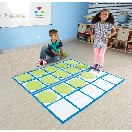 Ten-Frame Floor Mat Set - Educational Vantage