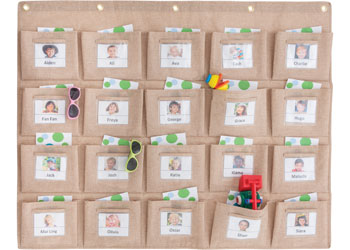 Parent Communication Pockets - 20 Natural - Educational Vantage