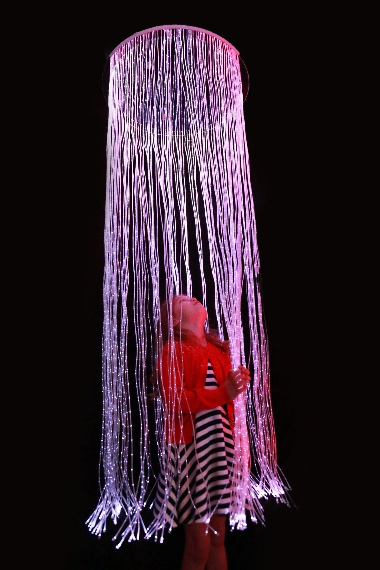 Sensory Fibre Optic Curtain Ring + Adaptor - Educational Vantage