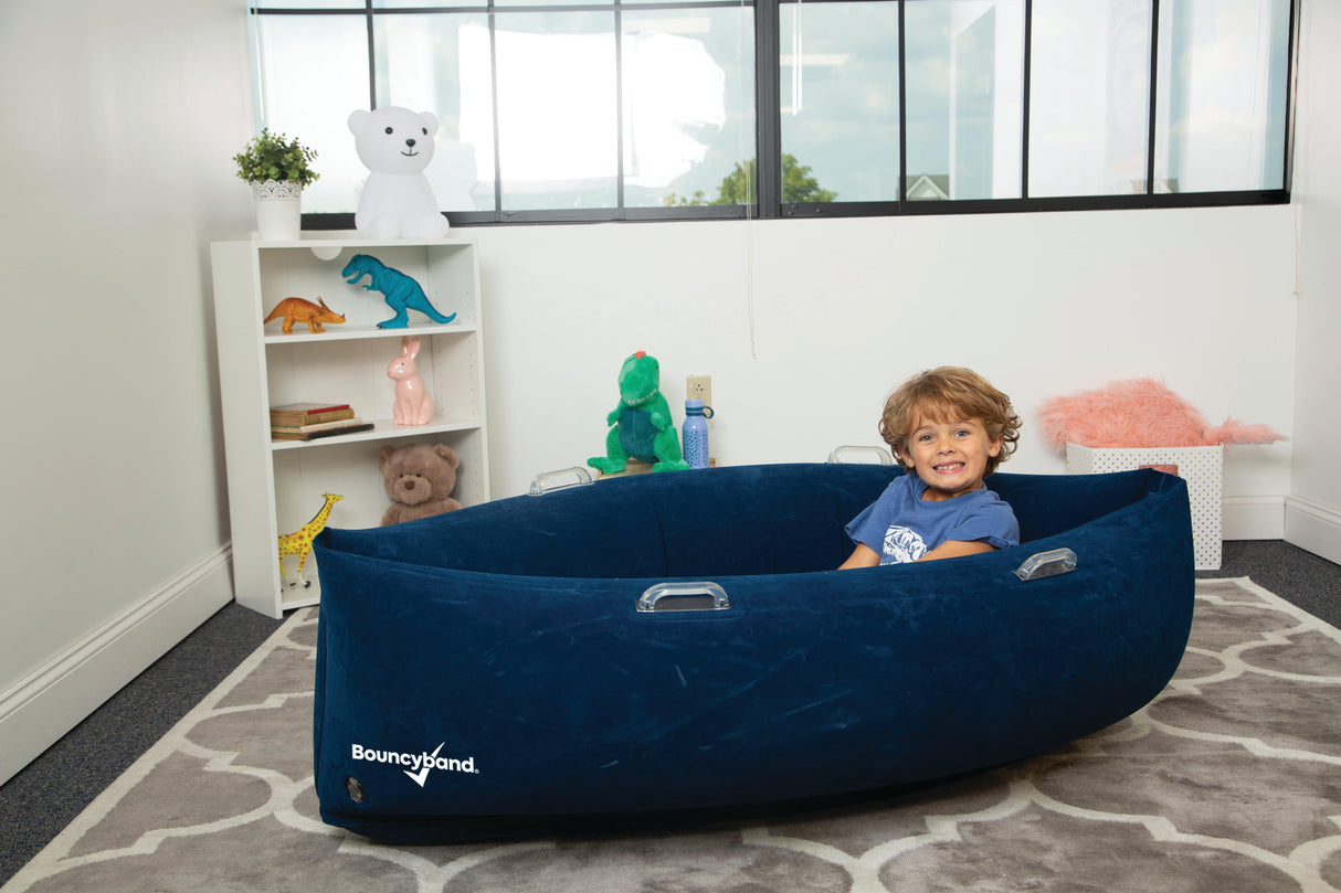 60' Comfy Hugging Peapod Sensory Pod - Blue - Educational Vantage