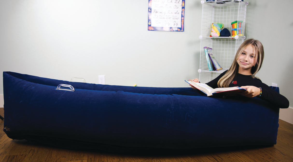 Comfy Hugging Peapod Sensory Pod - 200 cm, Blue - Educational Vantage