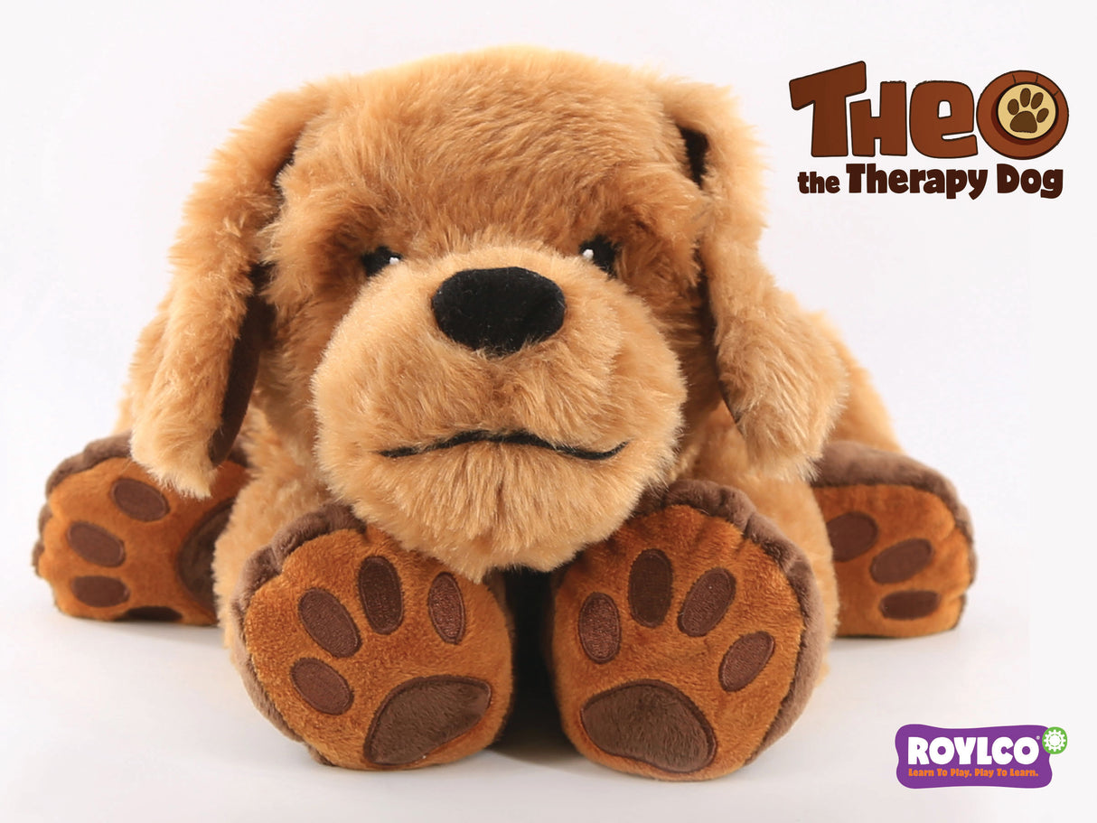 Weighted Theo the Therapy Dog - Calming, 1.13 kg - Educational Vantage