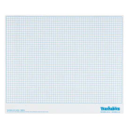 Grid Mini Whiteboard 5&10mm D-Sided Pack of 30 - Educational Vantage