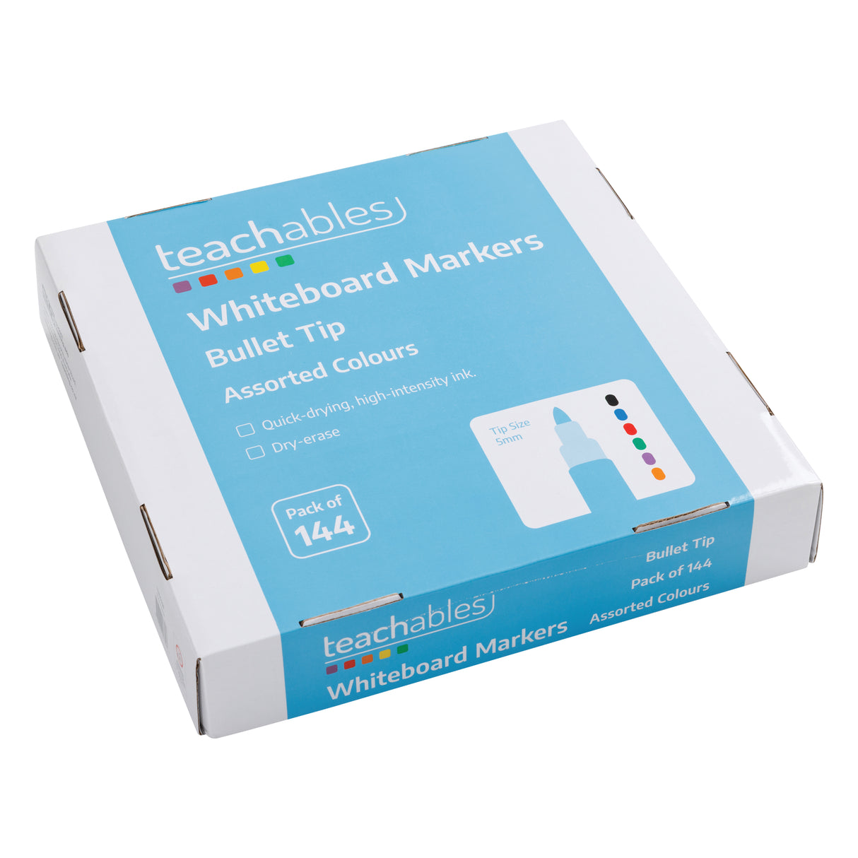 Whiteboard Marker Asst - Pack 144 - Educational Vantage