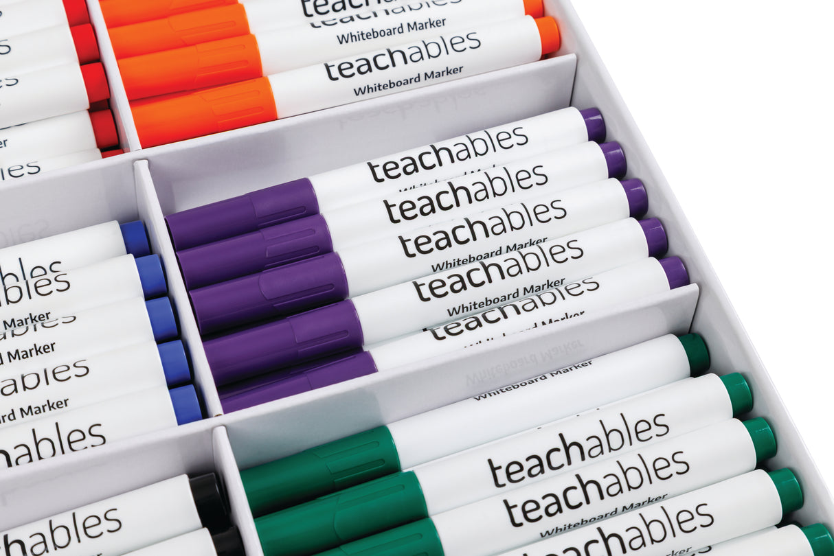 Whiteboard Marker Asst - Pack 144 - Educational Vantage