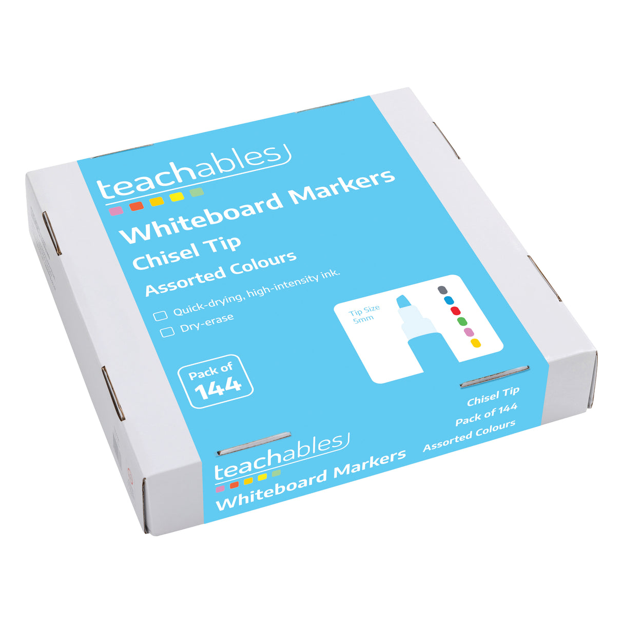 Whiteboard Marker Asst - Pack 144 - Educational Vantage