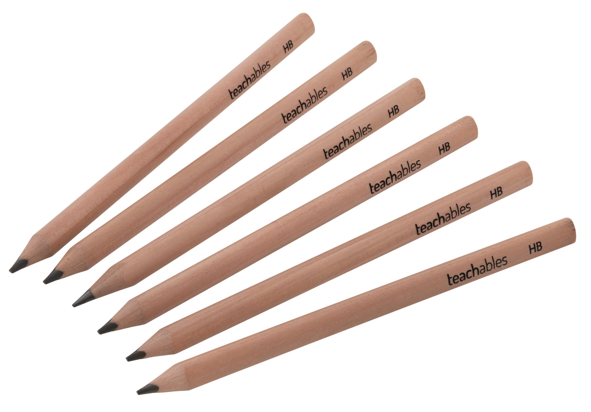 Teachables Triangular Jumbo Pencils HB - Pack of 72 - Educational Vantage