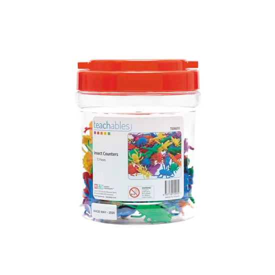 Insect Counters in Container 72 pc - Educational Vantage