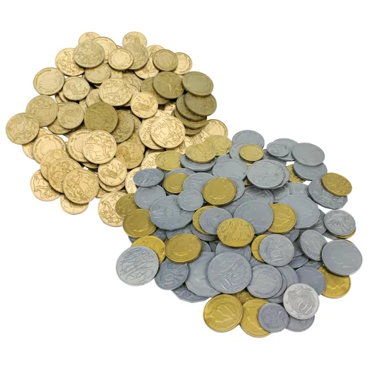 Money Silver & Gold Coins 114 pc - Educational Vantage