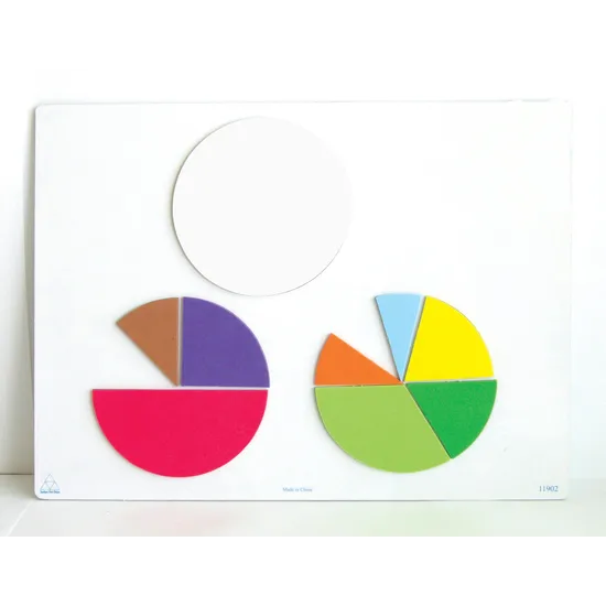 Fraction Circles Magnetic 51 pc - Educational Vantage
