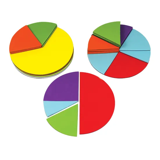 Fraction Circles Magnetic 51 pc - Educational Vantage