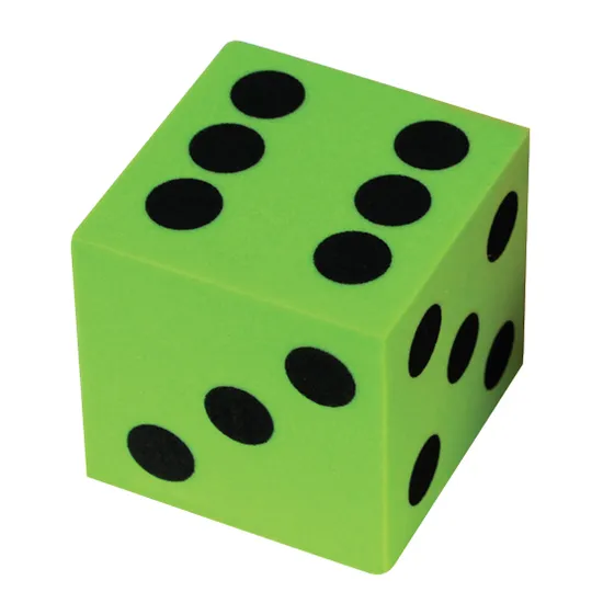 Dice:6 Face 40mm Dot Foam - Educational Vantage