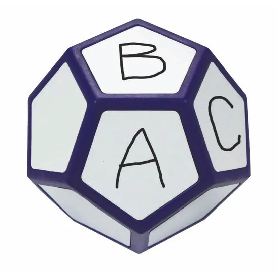 Dice WriteOn/WipeOff 12 Face - Educational Vantage