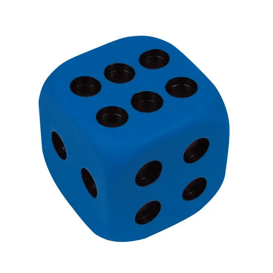 Dice: 6 Face 90mm Dots PVC - Educational Vantage